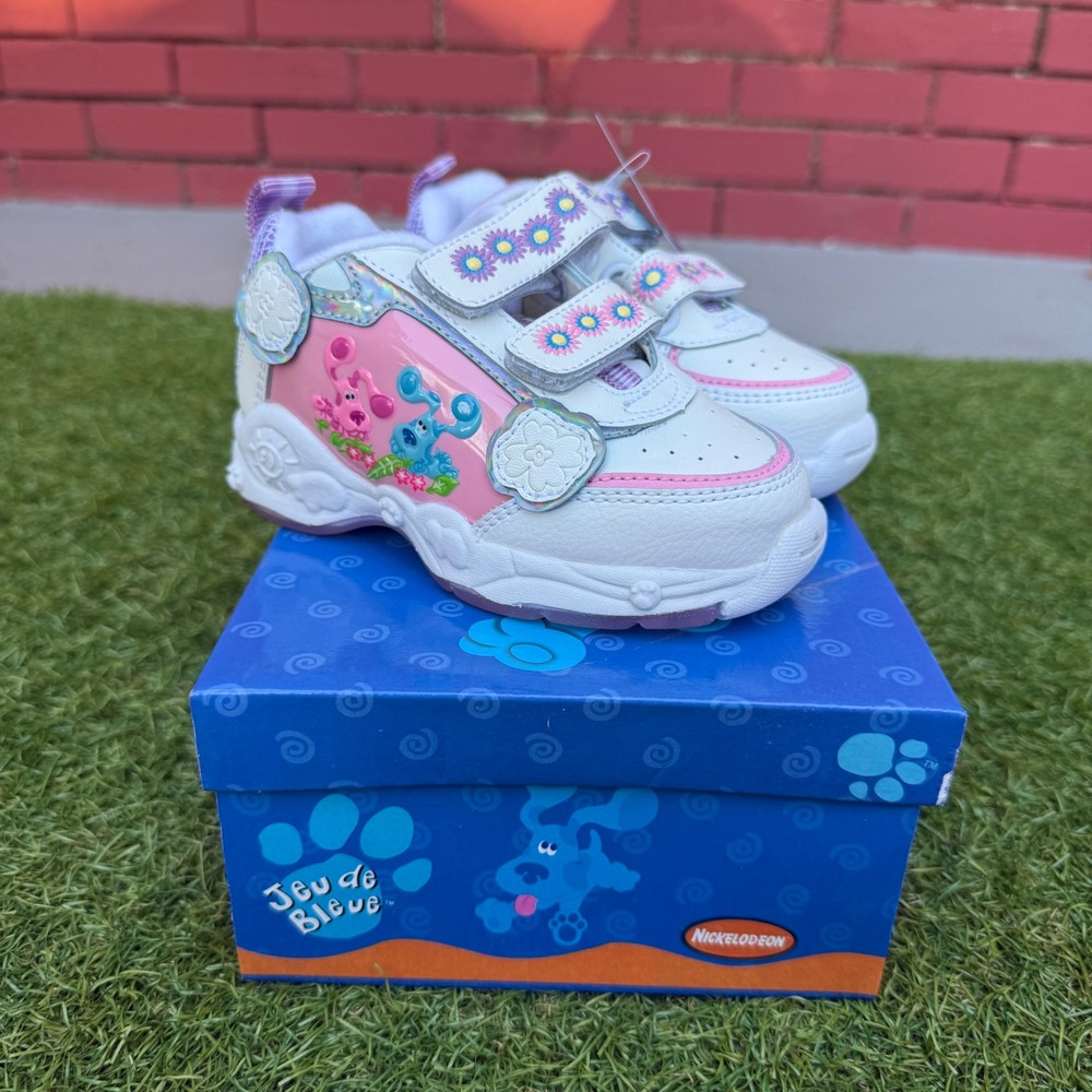 Vintage 2002 Nickelodeon Blues Clues Toddler Girls Shoes Size 6 Pink Deadstock